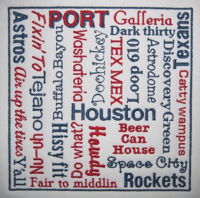 HoustonTalk machine embroidery design (LARGE)