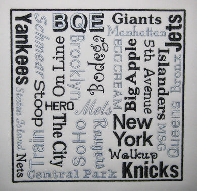 NYTalk machine embroidery design (LARGE)