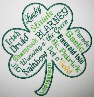 St. PattyTalk machine embroidery design
