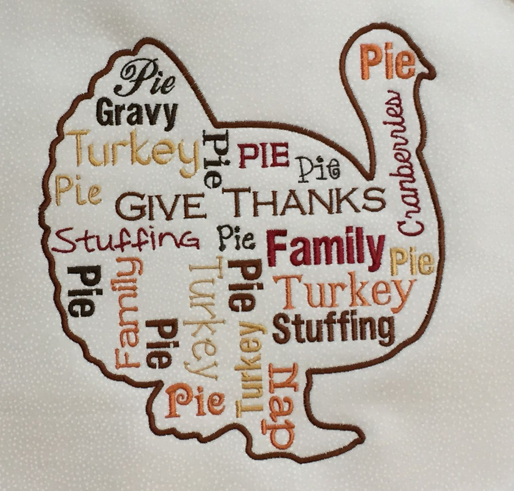 TurkeyTalk machine embroidery design