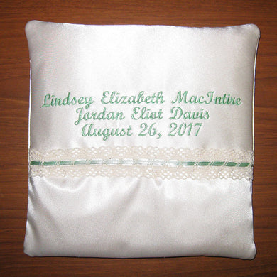 WeddingTalk custom reverse side machine embroidery design (digital download)