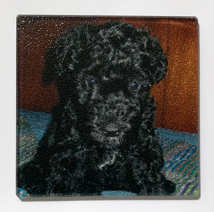 Custom Pet Art Glass Cutting Board – Pop Your Pup!™