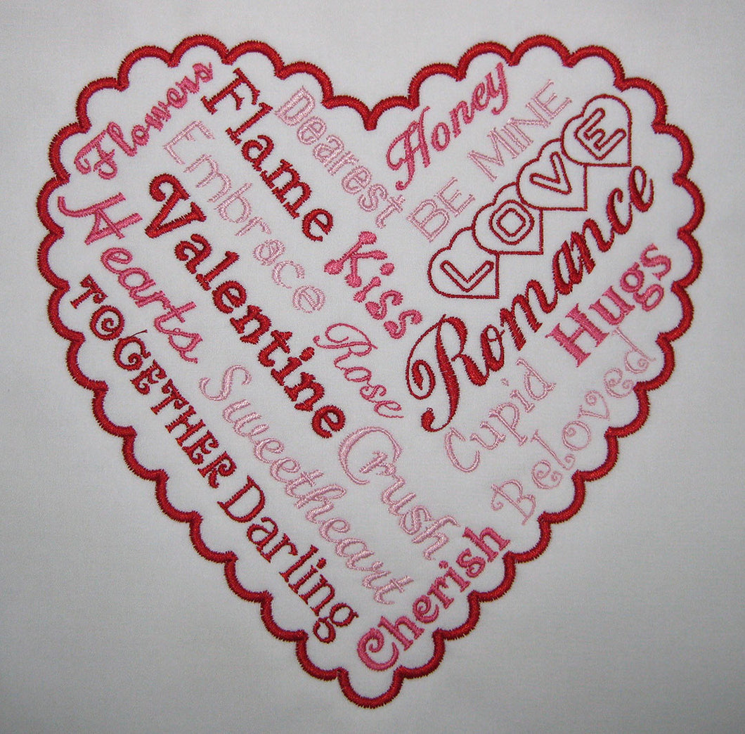 ValentineTalk machine embroidery design